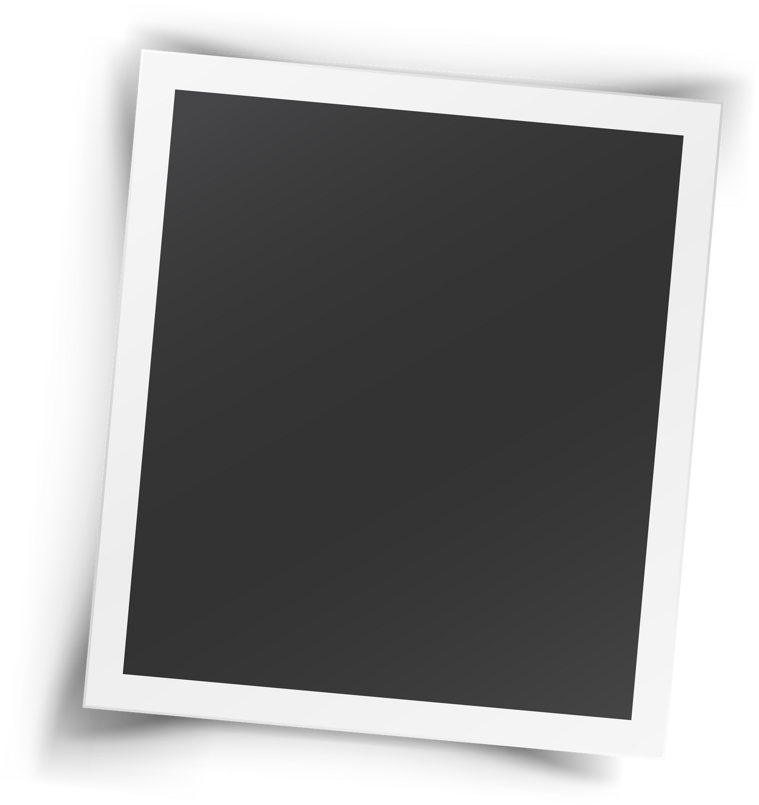 Retro realistic photo frame