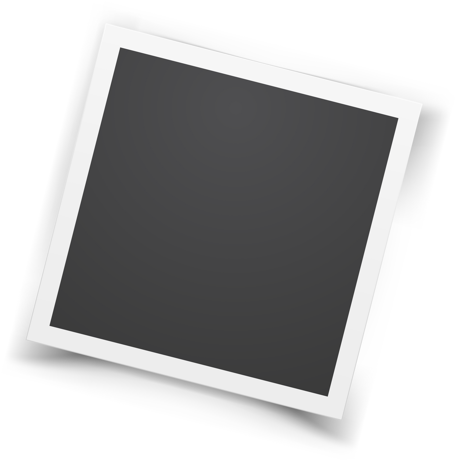 Retro realistic photo frame