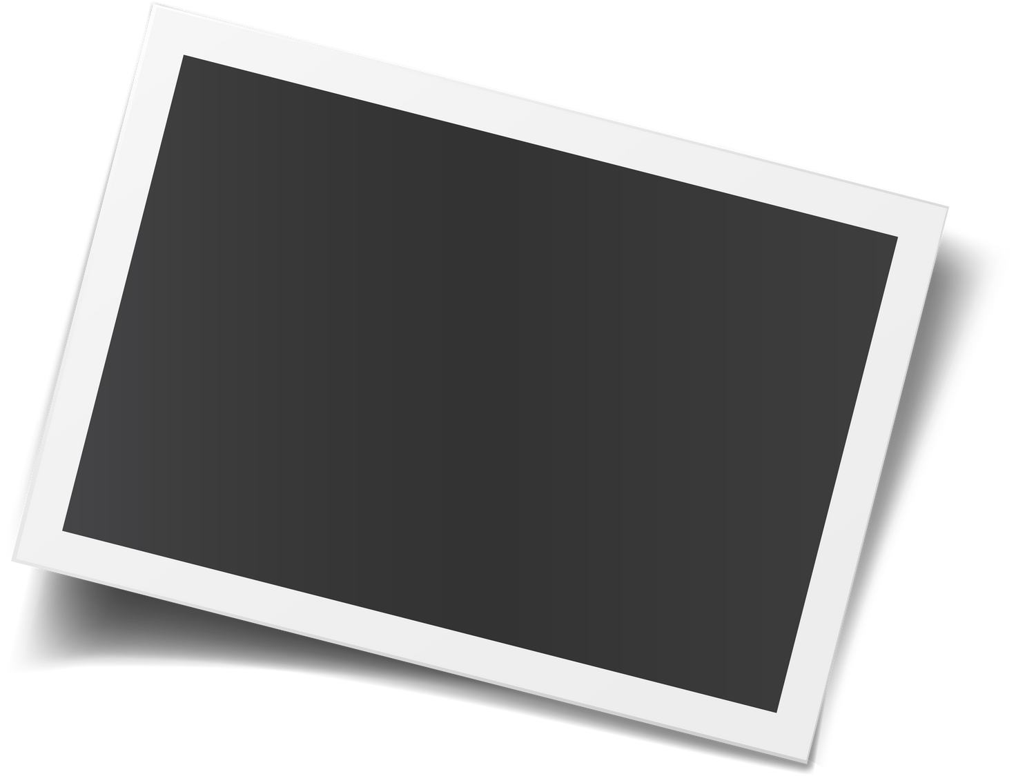 Retro realistic photo frame